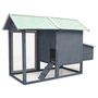 Voir la diapositive 4 : VIDAXL Poulailler Gris 170x81x110 cm Bois de pin massif et sapin