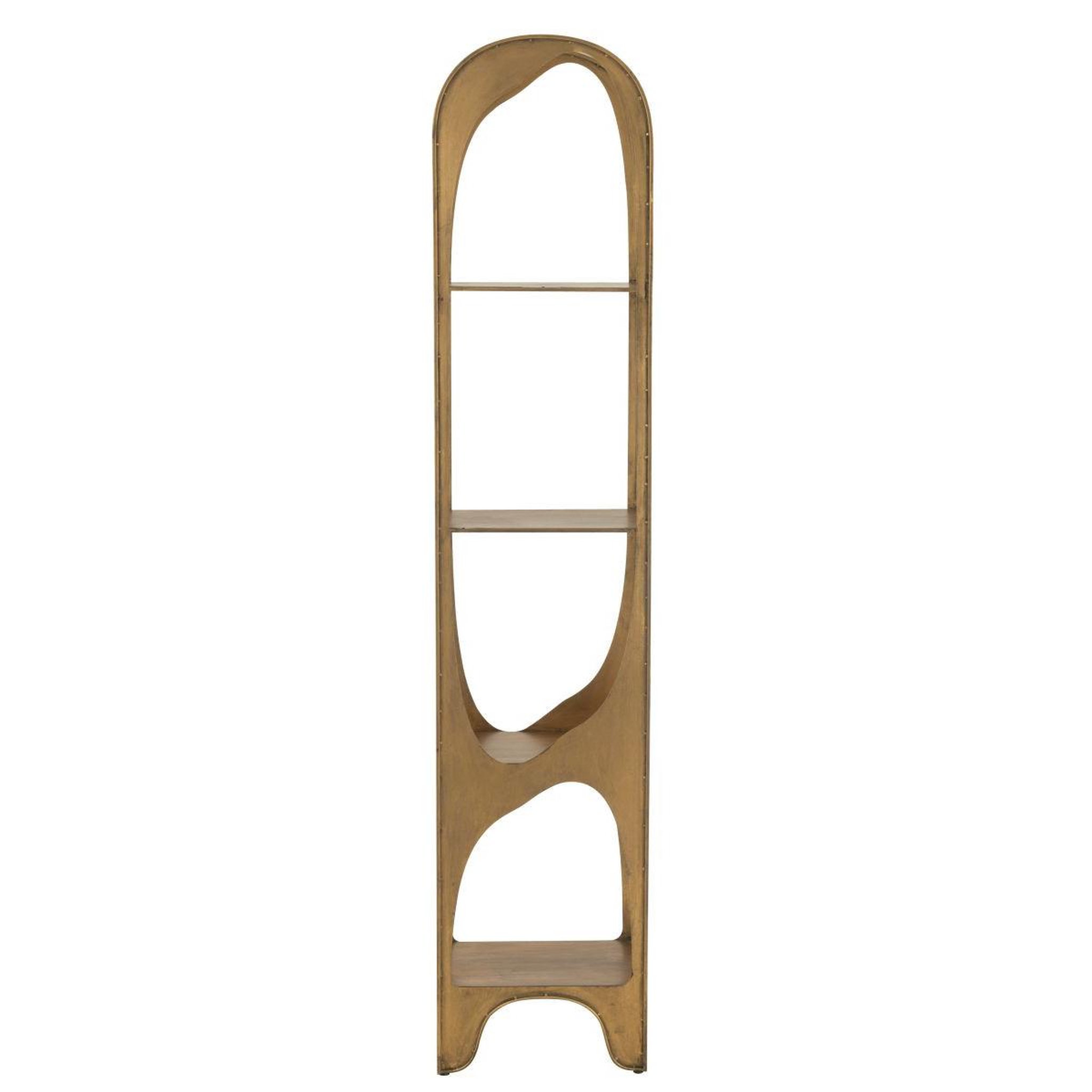 Voir la diapositive 3 : Paris Prix Étagère design en métal  var  200cm doré