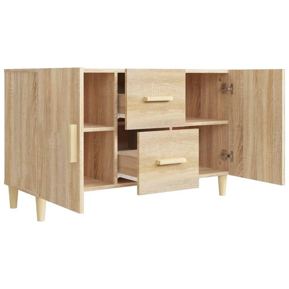VIDAXL Buffet chene sonoma 100x36x60 cm bois d'ingenierie