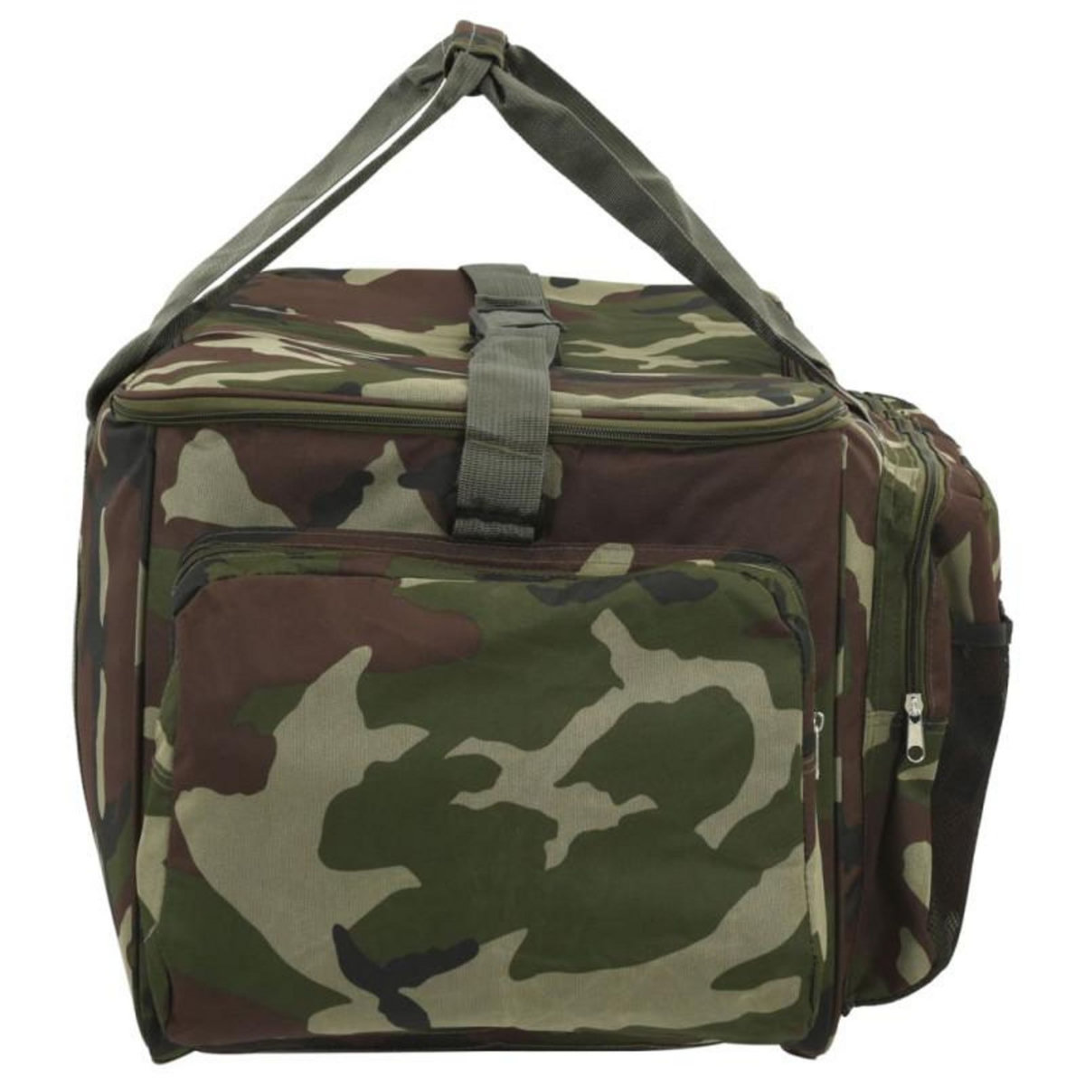 VIDAXL Sac de pêche imperméable vert camouflage tissu oxford