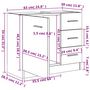 Voir la diapositive 6 : VIDAXL Armoire d'evier Noir 63x30x54 cm Bois d'ingenierie