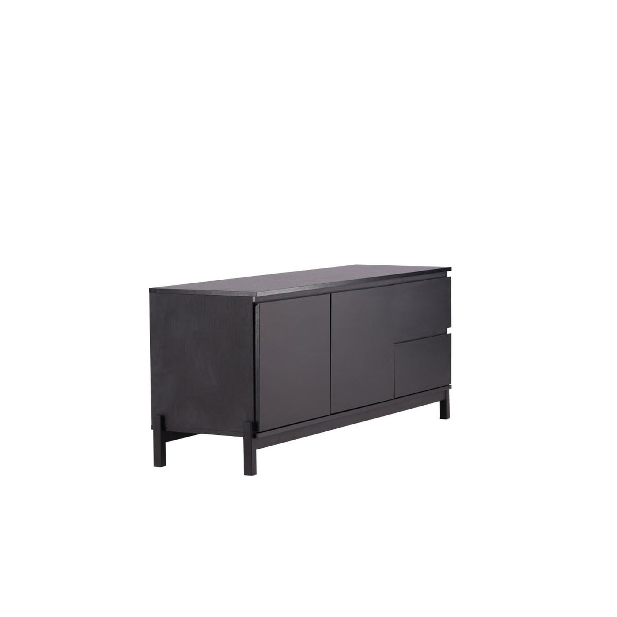 Voir la diapositive 3 : Paris Prix Meuble tv 2 portes & 2 tiroirs  corpus  138cm noir