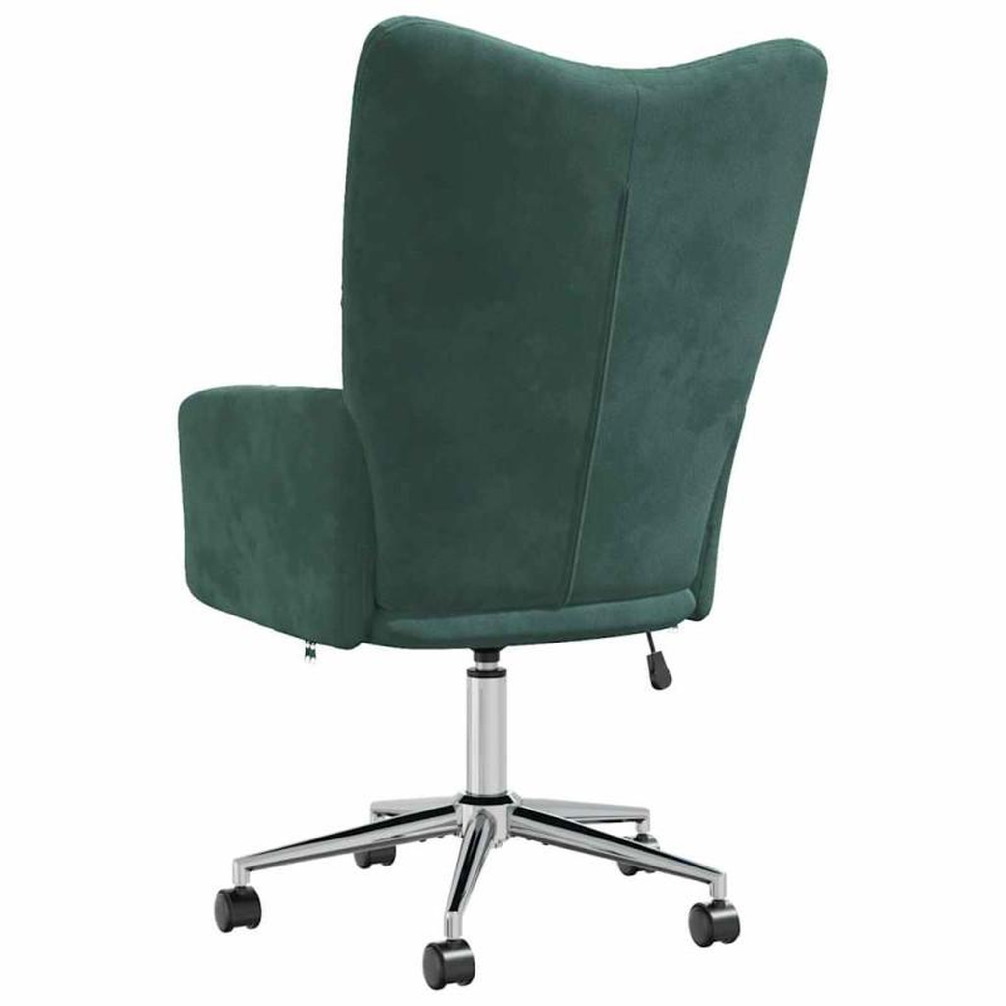 Voir la diapositive 5 : VIDAXL Chaise de relaxation Vert foncé Velours