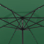 Voir la diapositive 4 : VIDAXL Parasol de jardin avec lumieres LED et mat en metal 400 cm vert