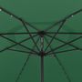 Voir la diapositive 4 : VIDAXL Parasol de jardin avec lumieres LED et mat en metal 400 cm vert