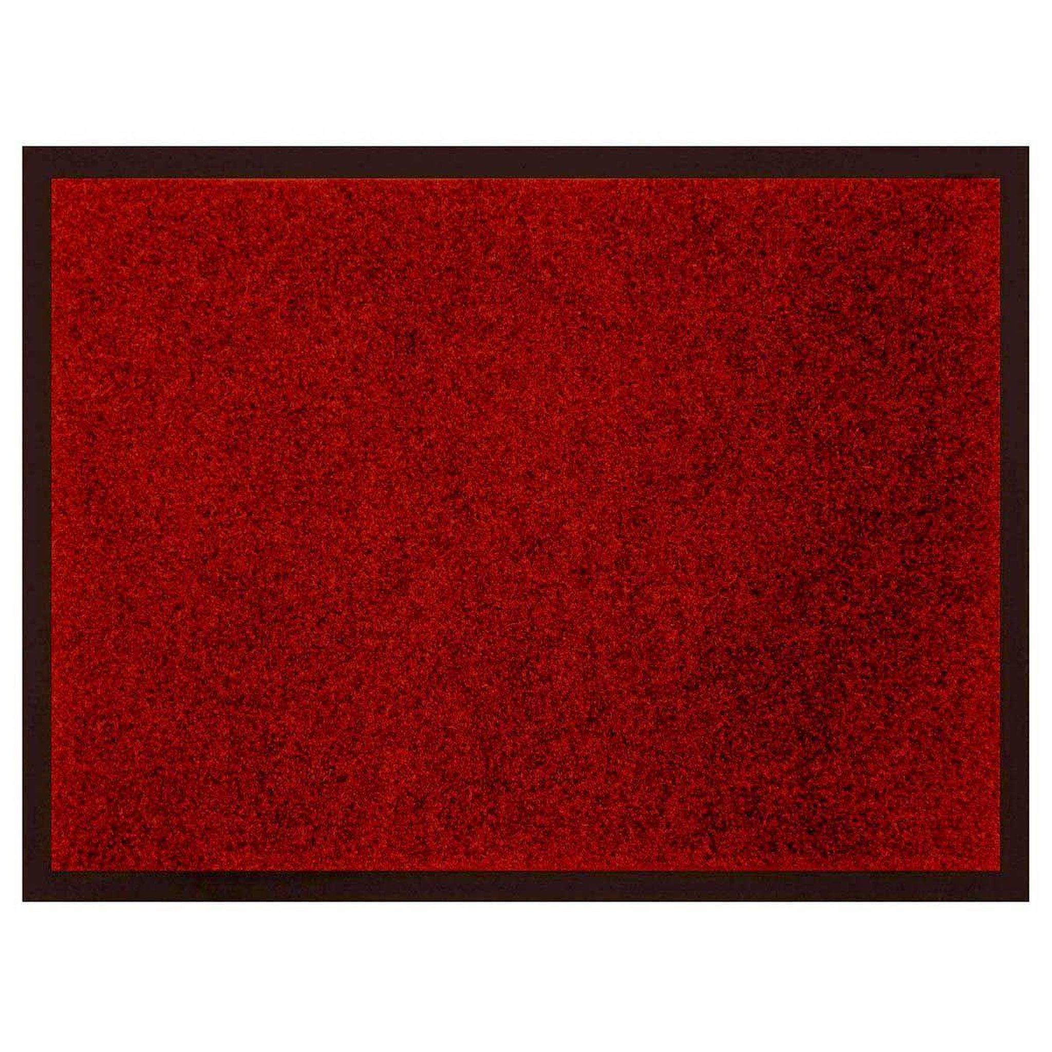 Voir la diapositive 1 : Douceur d'Intérieur Tapis d'entrée antipoussière  telio  50x80cm rouge