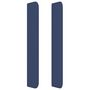 Voir la diapositive 4 : VIDAXL Tete de lit avec oreilles Bleu 163x16x118/128 cm Tissu