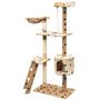 Voir la diapositive 2 : VIDAXL Arbre a chat et griffoir Sisal 150 cm Empreintes de pattes Beige