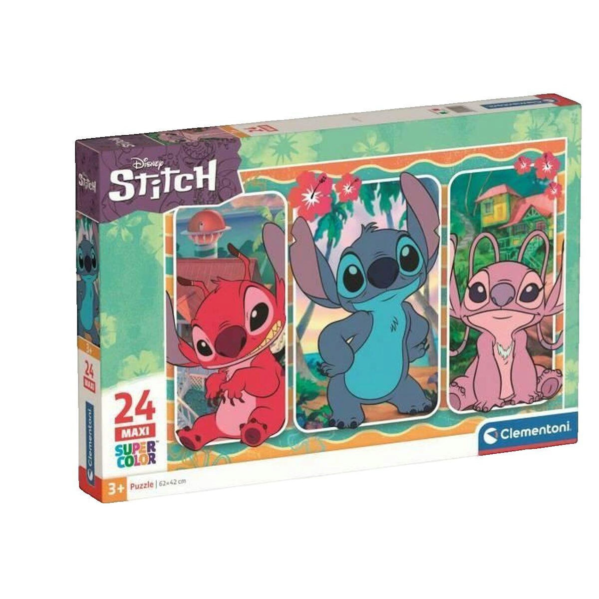CLEMENTONI Puzzle Clémentoni éducatif multicolore Stitch