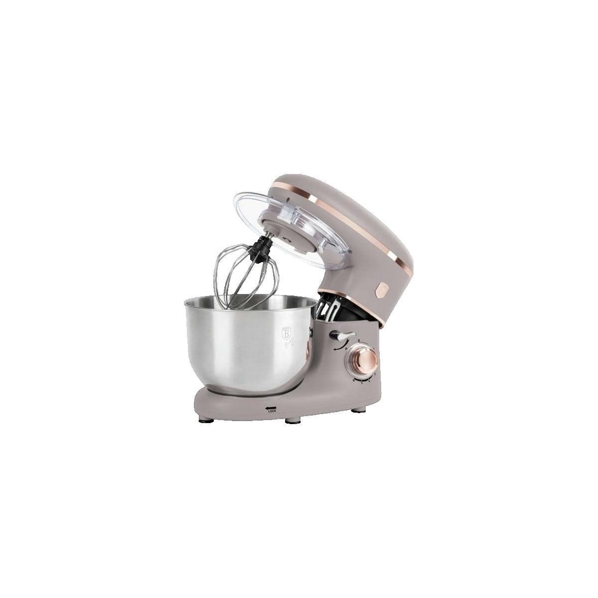 BERLINGER HAUS Robot de cuisine BerlingerHaus BH-9508 1300W Bol Inox 6L Taupe