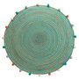 Voir la diapositive 1 : Douceur d'Intérieur Tapis rond pompons 90 cm jute polycoton Baloo