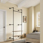 Voir la diapositive 4 : SOBUY Porte-manteaux mural avec étagères Noir 91,5x48x220cm KLS20-SCH