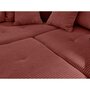Voir la diapositive 4 : LISA DESIGN Rune - canapé panoramique d'angle gauche - 7 places - avec pouf d'appoint - en velours côtelé