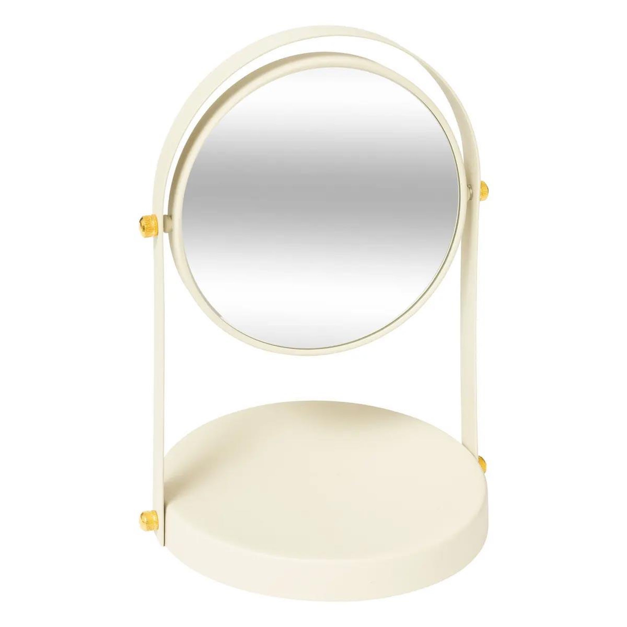 FIVE Miroir pivotant grossissant  duo  26cm ivoire