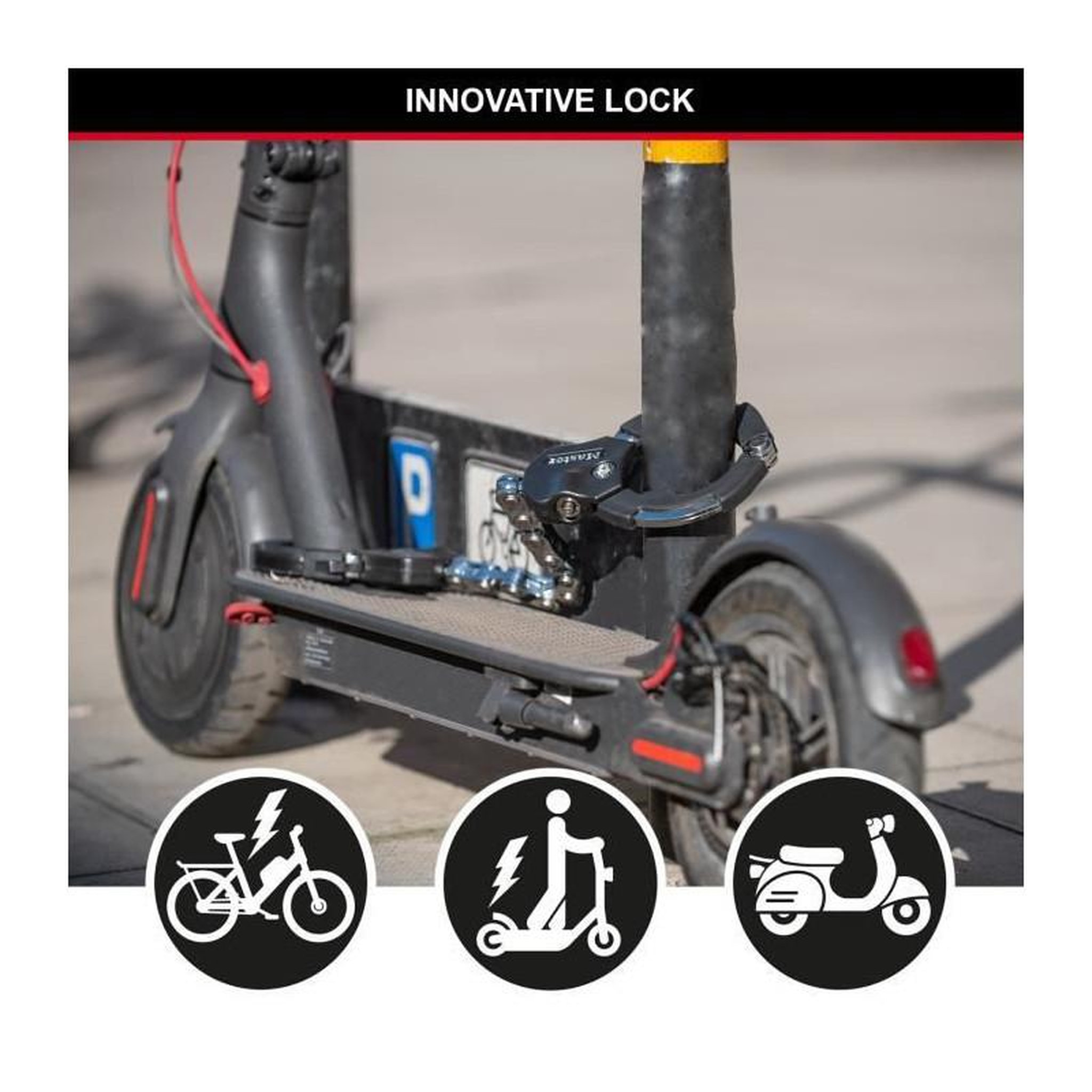 Voir la diapositive 2 : Master lock Menottes antivol [9 maillons] [Certifié Sold Secure] 8290EURDPRO