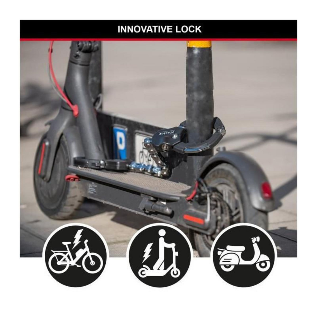 Master lock Menottes antivol [9 maillons] [Certifié Sold Secure] 8290EURDPRO