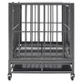 Voir la diapositive 3 : VIDAXL Cage pour chiens avec roues Acier 92x62x76 cm