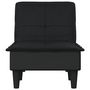 Voir la diapositive 4 : VIDAXL Chaise longue noir tissu