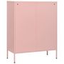 Voir la diapositive 5 : VIDAXL Commode Rose 80x35x101,5 cm Acier