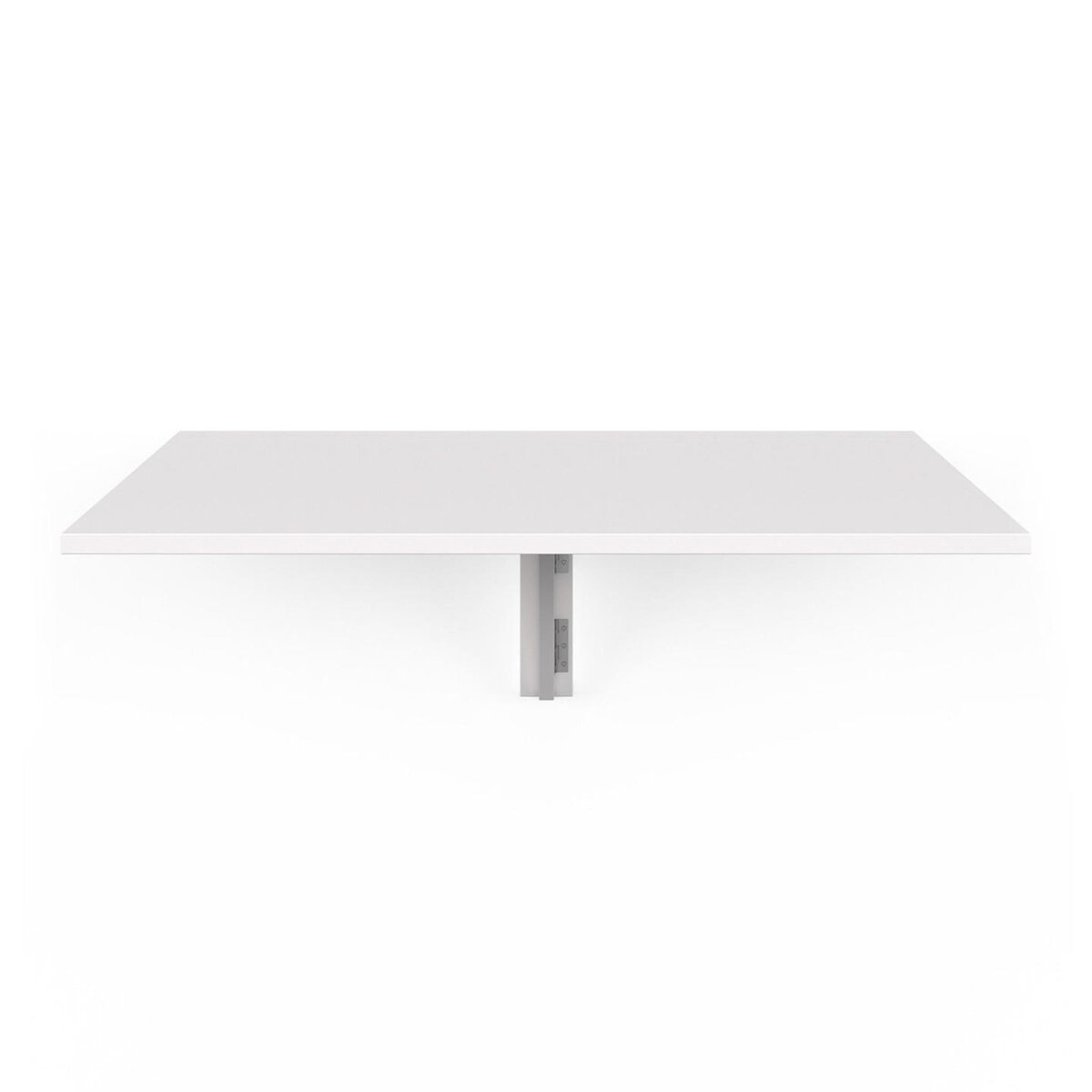 ID MARKET Table murale EXPRESS rabattable 2 personnes blanc L. 70 cm