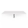 Voir la diapositive 3 : ID MARKET Table murale EXPRESS rabattable 2 personnes blanc L. 70 cm