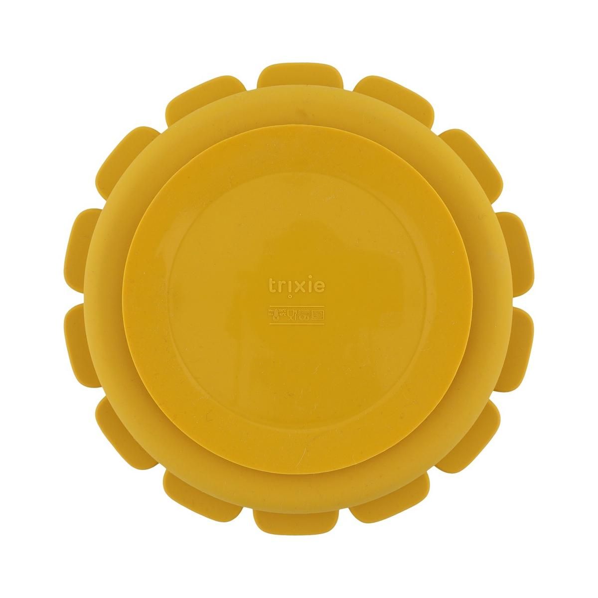 Trixie Assiette avec ventouse en silicone et compartiments - Mr. Lion