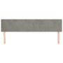 Voir la diapositive 3 : VIDAXL Tetes de lit 2 pcs Gris clair 80x5x78/88 cm Velours