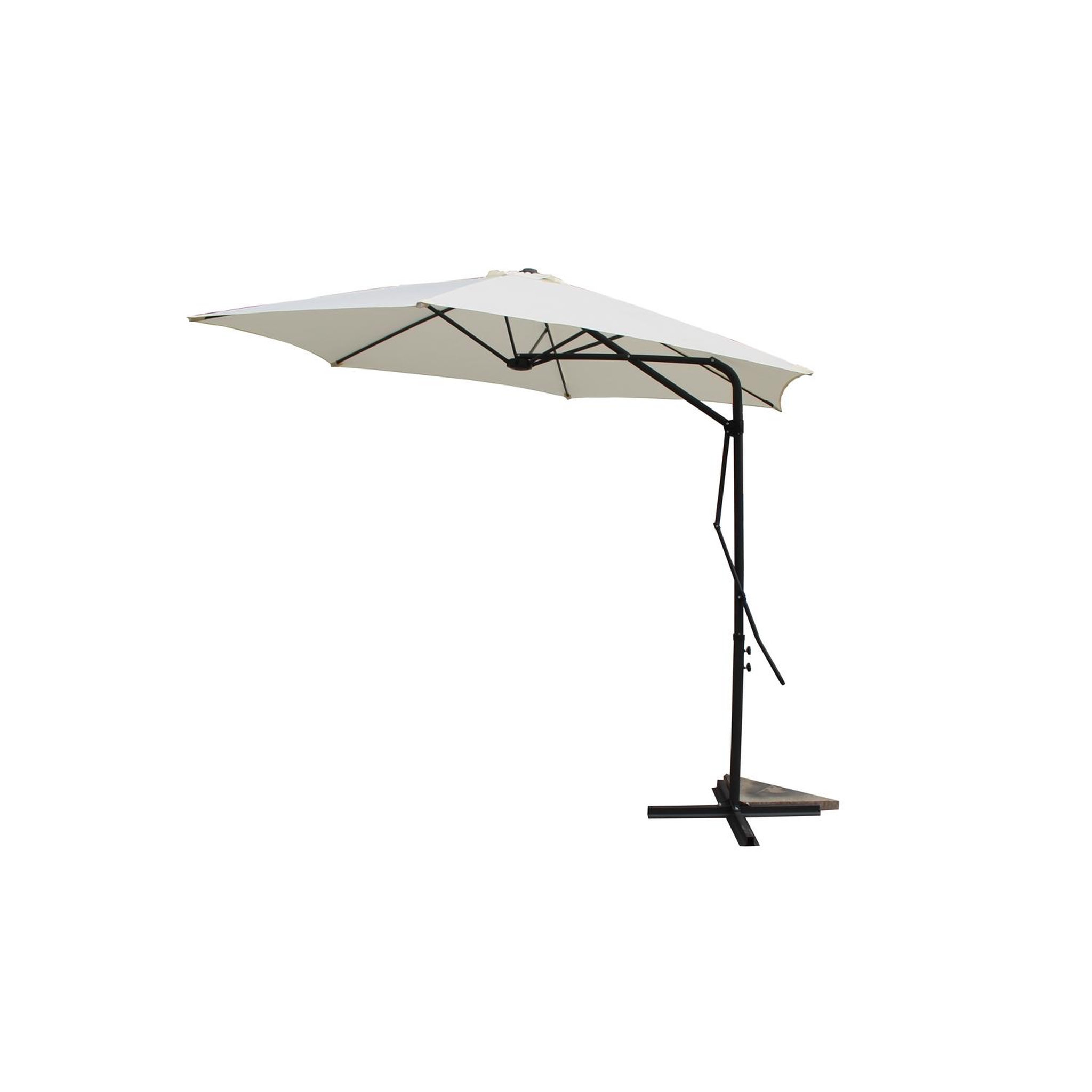 CONCEPT USINE Parasol ecru droit rond 294 x 294 m alcudia