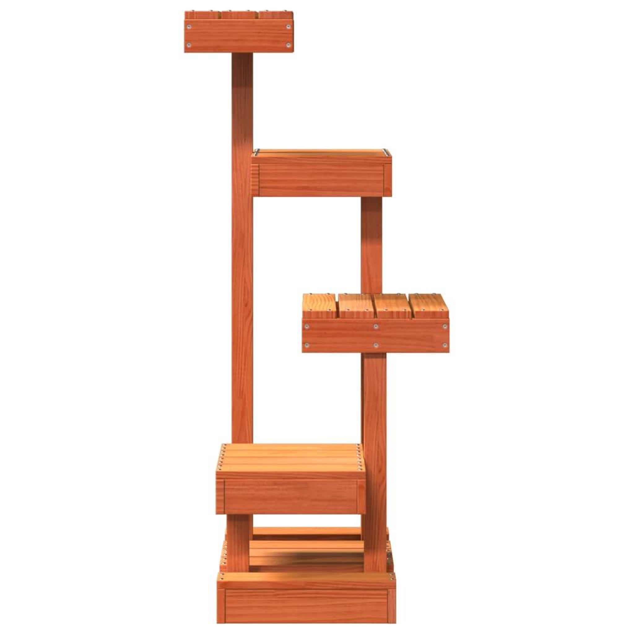 Voir la diapositive 4 : VIDAXL Arbre a chat cire marron 45,5x49x103 cm bois de pin massif