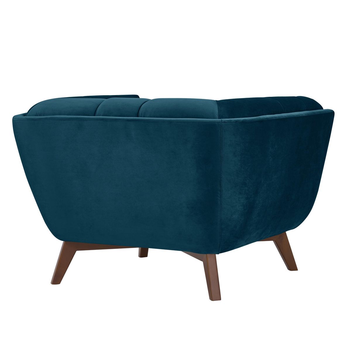 Rendez vous déco Fauteuil en velours vert foncé - Mona