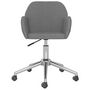 Voir la diapositive 3 : VIDAXL Chaise pivotante de bureau Gris clair Tissu