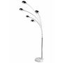 Voir la diapositive 1 : Paris Prix Lampadaire Design  Five  200cm Chrome