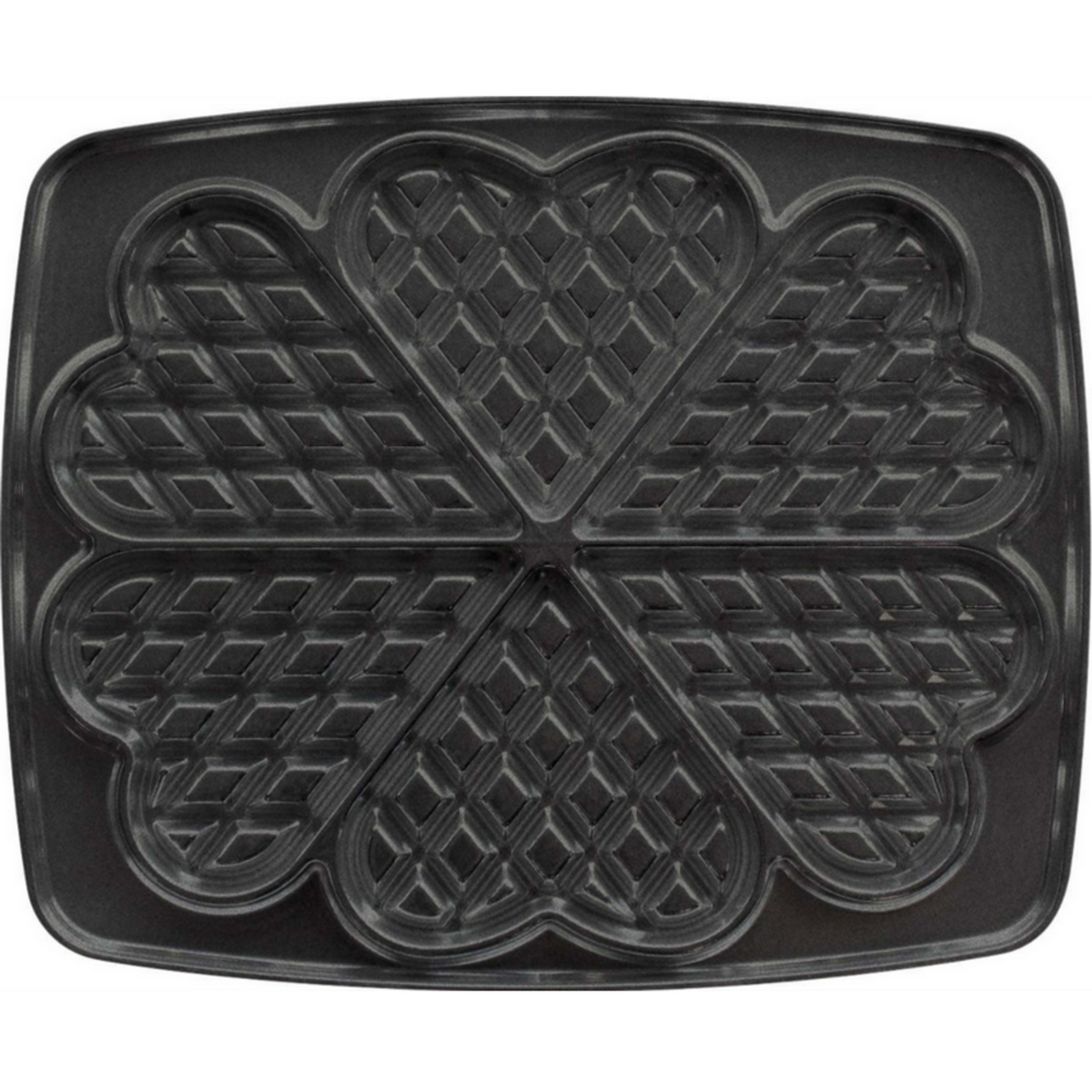 LAGRANGE Paire de plaques pour 6 gaufres c?ur pour super 2 gaufres - 030522