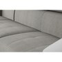 Canapé d'angle gauche 5 places tissu simili avec têtières et accoudoir réglables HAWAI2