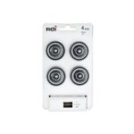 CENTRALE BRICO Lot de 4 boutons de meuble Rond zamak vieilli H.26 x l.35 x P.35 mm