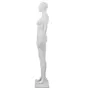 VIDAXL Mannequin femme corps complet base verre Blanc brillant 175 cm