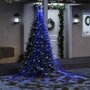 Voir la diapositive 1 : VIDAXL Guirlande de sapin de Noël 320 LED bleu 375 cm
