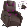 Voir la diapositive 2 : VIDAXL Fauteuil inclinable de massage Marron Similicuir