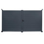 Voir la diapositive 3 : ID MARKET Portail battant 302x160 cm en aluminium gris anthracite