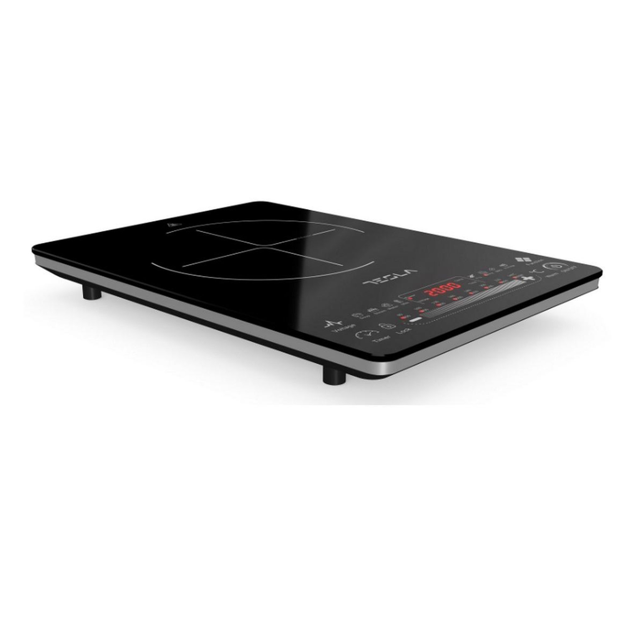 Voir la diapositive 5 : TESLA Table de cuisson induction 1 feux 2000w - ic400b