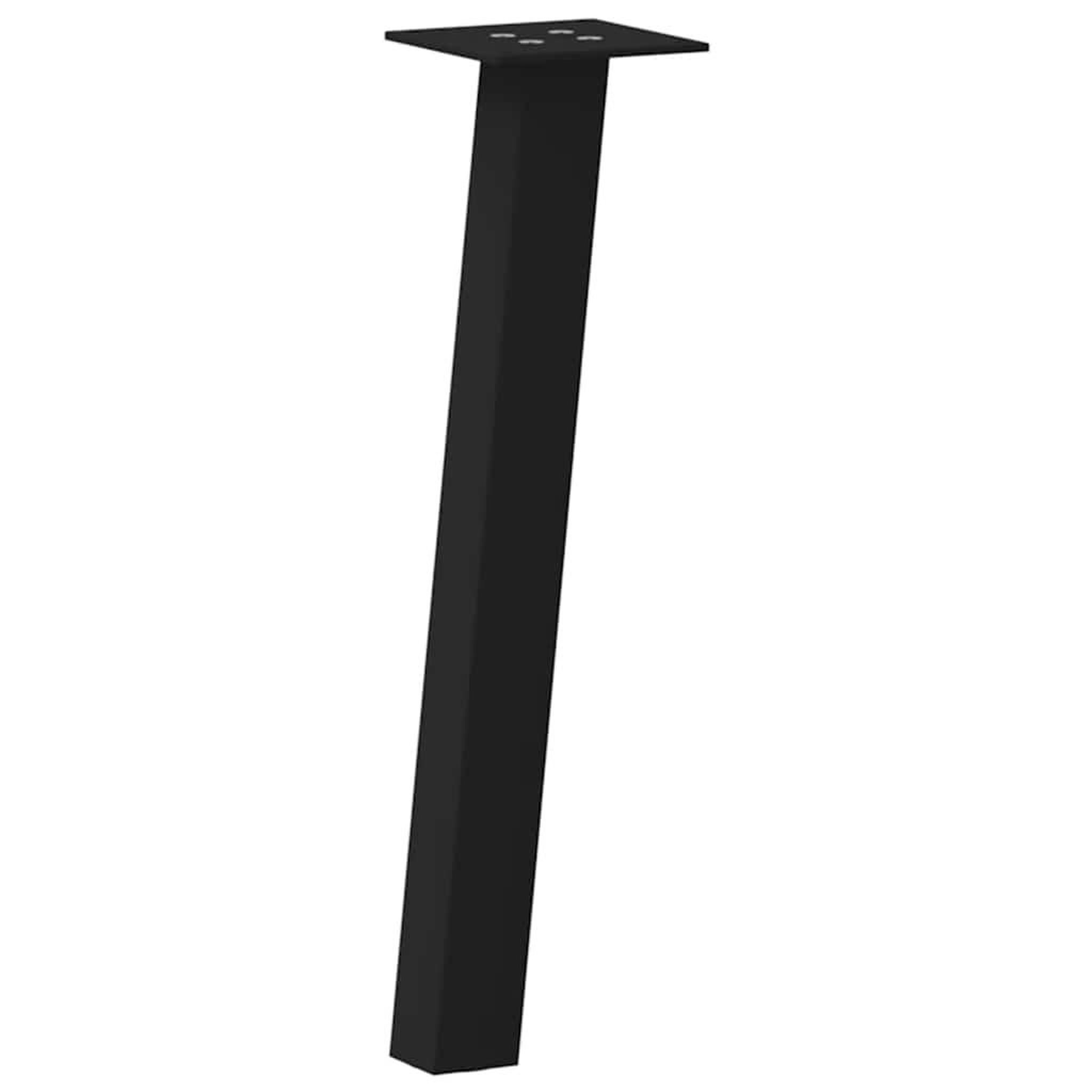 Voir la diapositive 2 : VIDAXL Pieds de table basse 4 pcs noir 30 cm acier