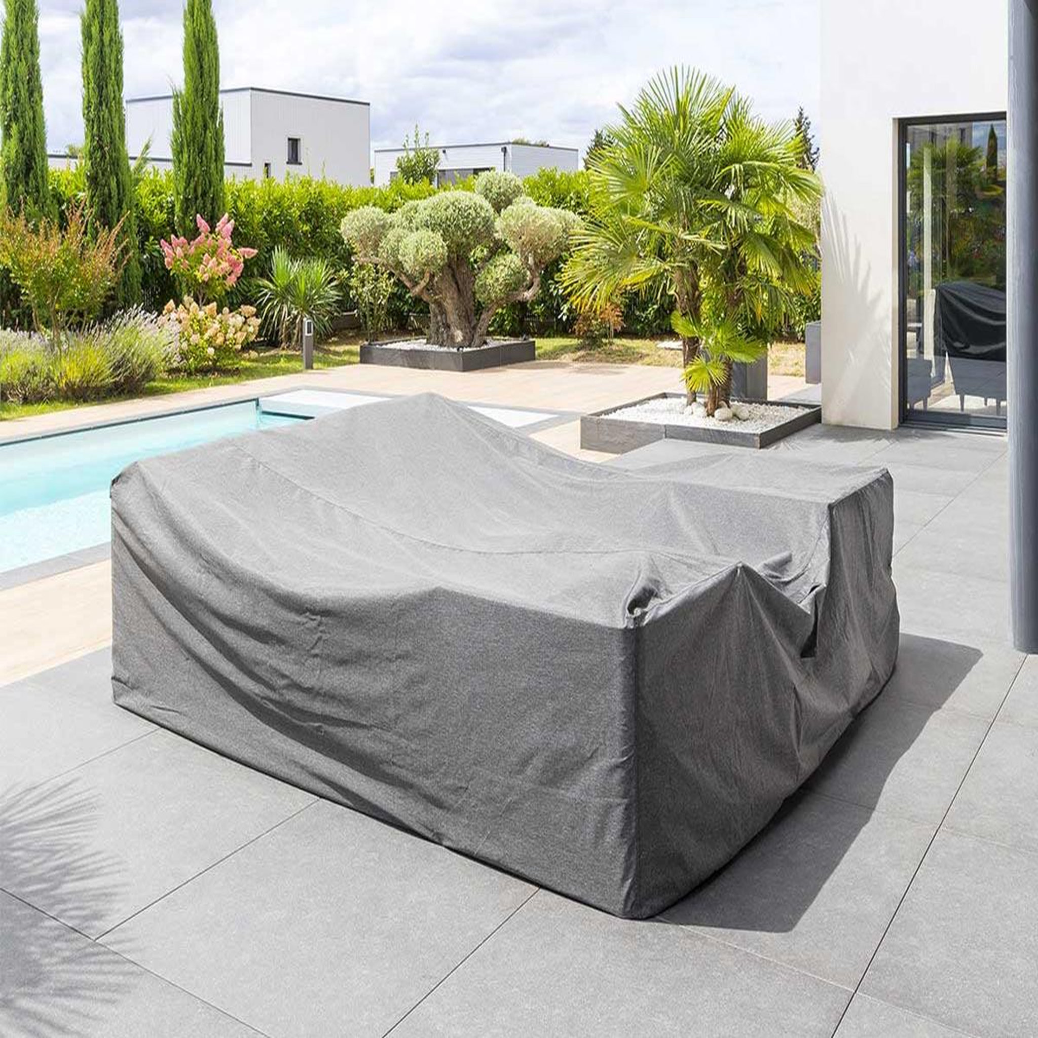 HESPERIDE Housse pour salon de jardin hambo s gris - 175 x 175 x 90 cm - hespéride