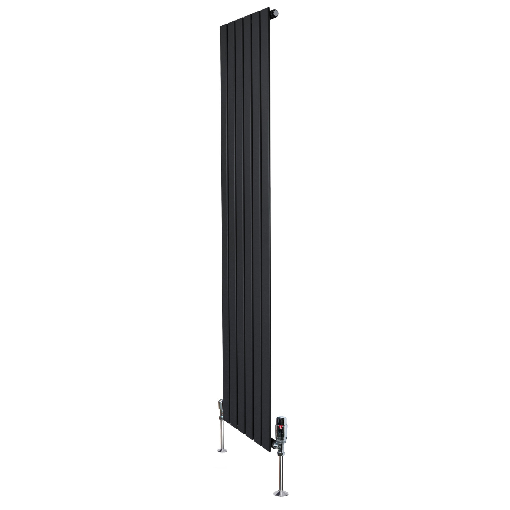 Voir la diapositive 2 : MONSTERSHOP Radiateur plat à 1 panneau & vannes - 1800 x 420 mm