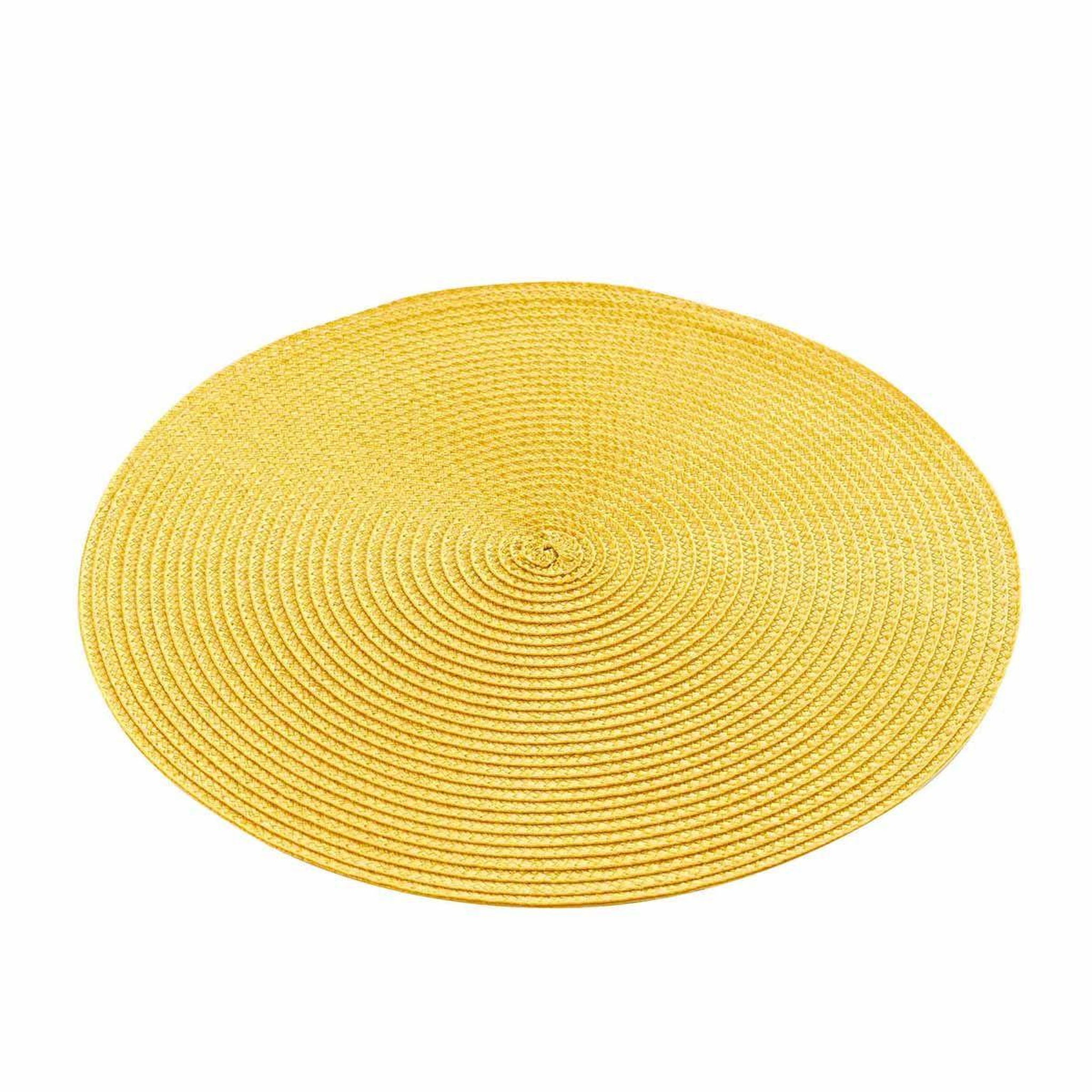 Voir la diapositive 1 : Douceur d'Intérieur Set de table uni  zebulon  35cm jaune miel