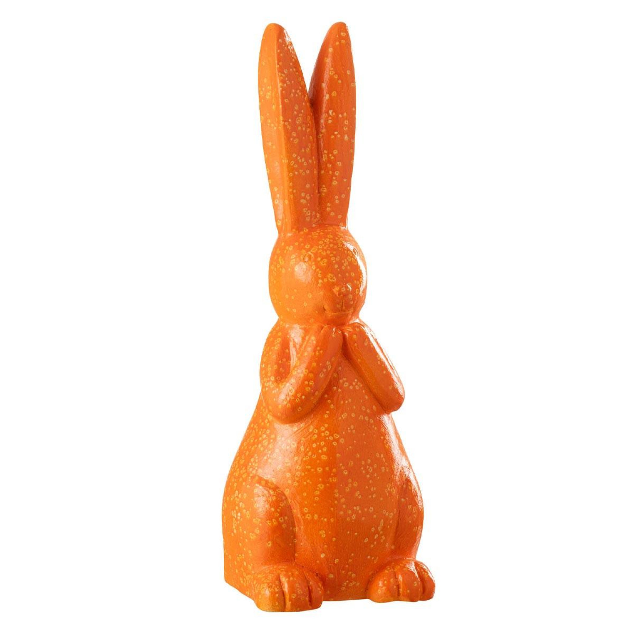 J-LINE Statue lapin extérieur  wyatt  50cm orange