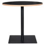 Voir la diapositive 2 : Paris Prix Table de Repas Design  Polanzia  80cm Noir