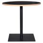 Voir la diapositive 2 : Paris Prix Table de Repas Design  Polanzia  80cm Noir