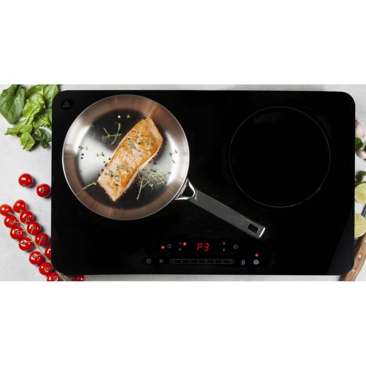 Domo Table de cuisson à induction posable 2 feux 3500w - do333ip
