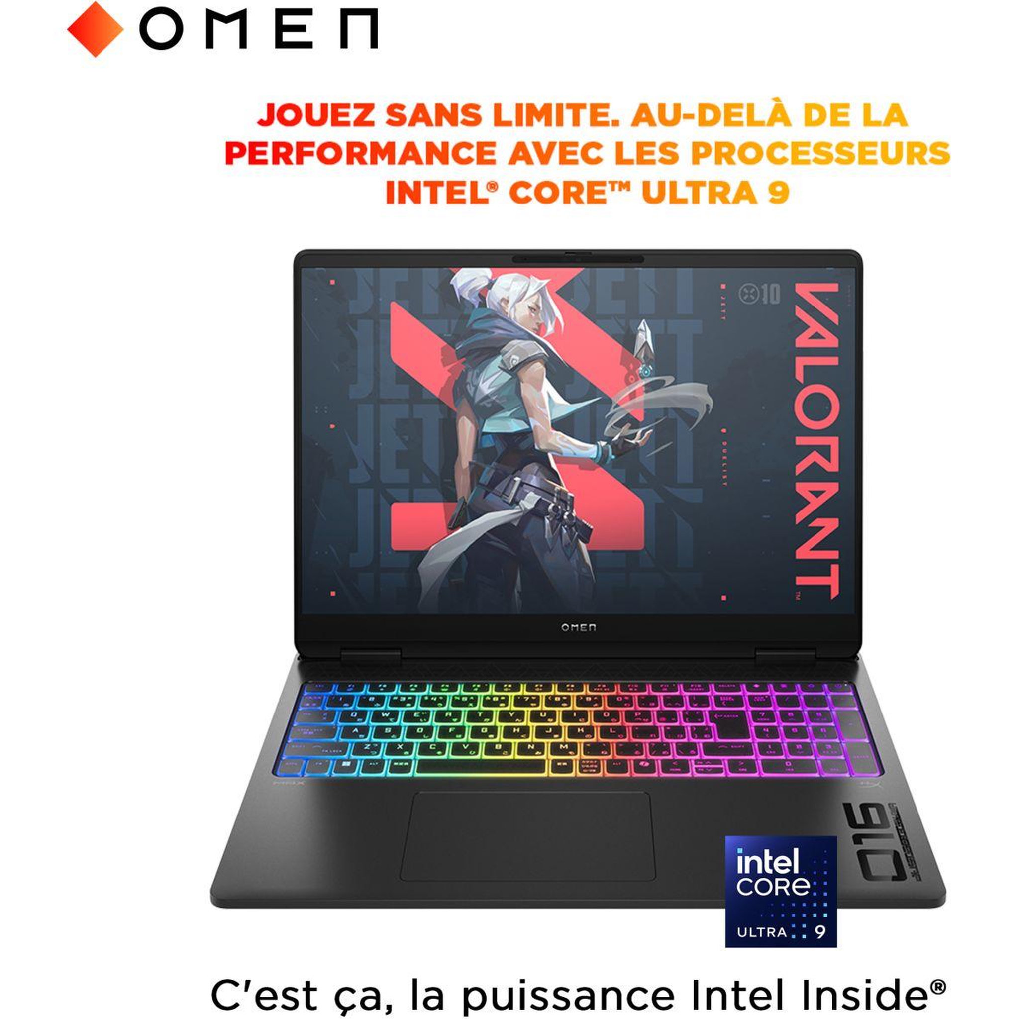Voir la diapositive 2 : HP Pc gamer omen 16  wqxga 240hz intel core ultra 9 275hx nvidia geforce rtx 5070 32 go ram ddr5 ssd 1 to