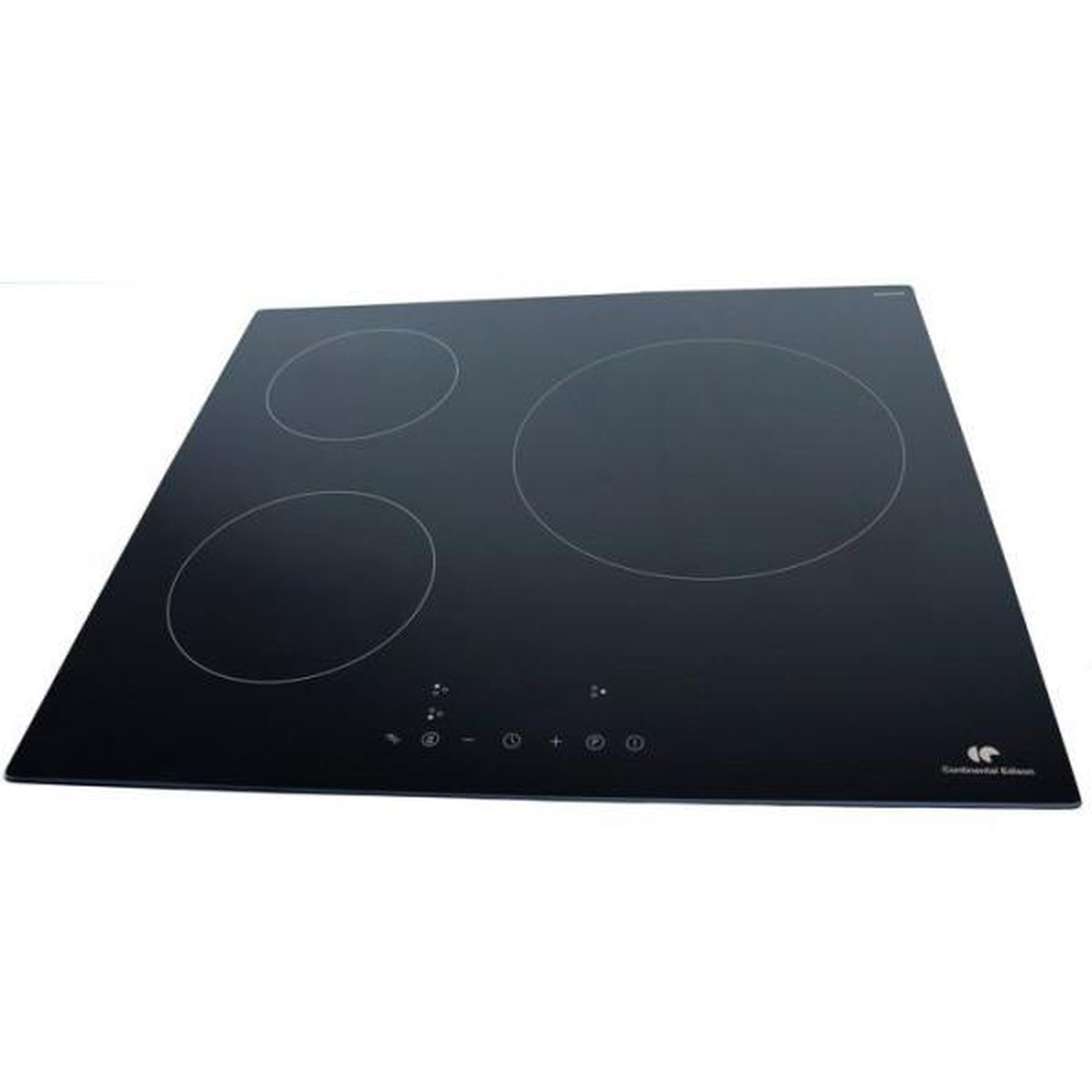 Voir la diapositive 3 : CONTINENTAL EDISON Table induction CONTINENTAL EDISON - CETI3B282 - 3 zones, 6680W - 3 boosters - 3 minuteurs - noir
